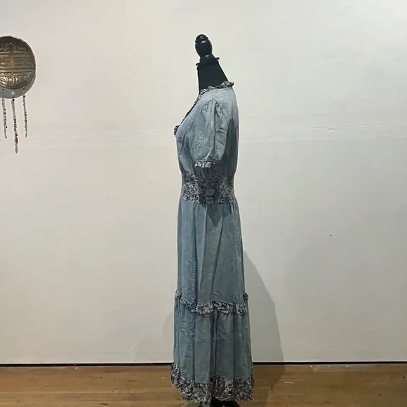 Red + Olive boho dress - Picture 8 of 15